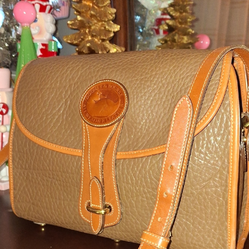 Dooney & Bourke Tan Leather Bag - Picture 3 of 16